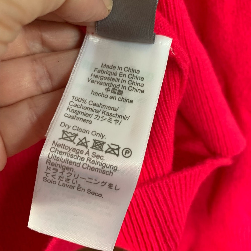 J. Crew Cashmere Sweater in Bold Pink - Picture 8 of 8